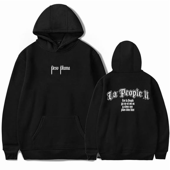 Peso Pluma Merch La People II Hoodie Spring&Autumn Fashion Men/Women Casual Long Sleeve Sweatshirts