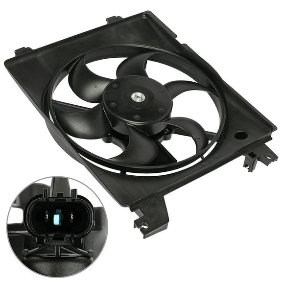 CCIYU Radiator or Condenser Cooling Fan Fit for 2001 2002 2003 2004 2005 2006 for Elantra