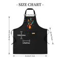 thumbnail image 5 of Modern 2 Pack Bib Apron Set - Adjustable Kitchen Chef Aprons for Men & Women with Colorful Abstract Leaf & Geometric Design 2 Pockets Stylish Cooking Gear, 5 of 5