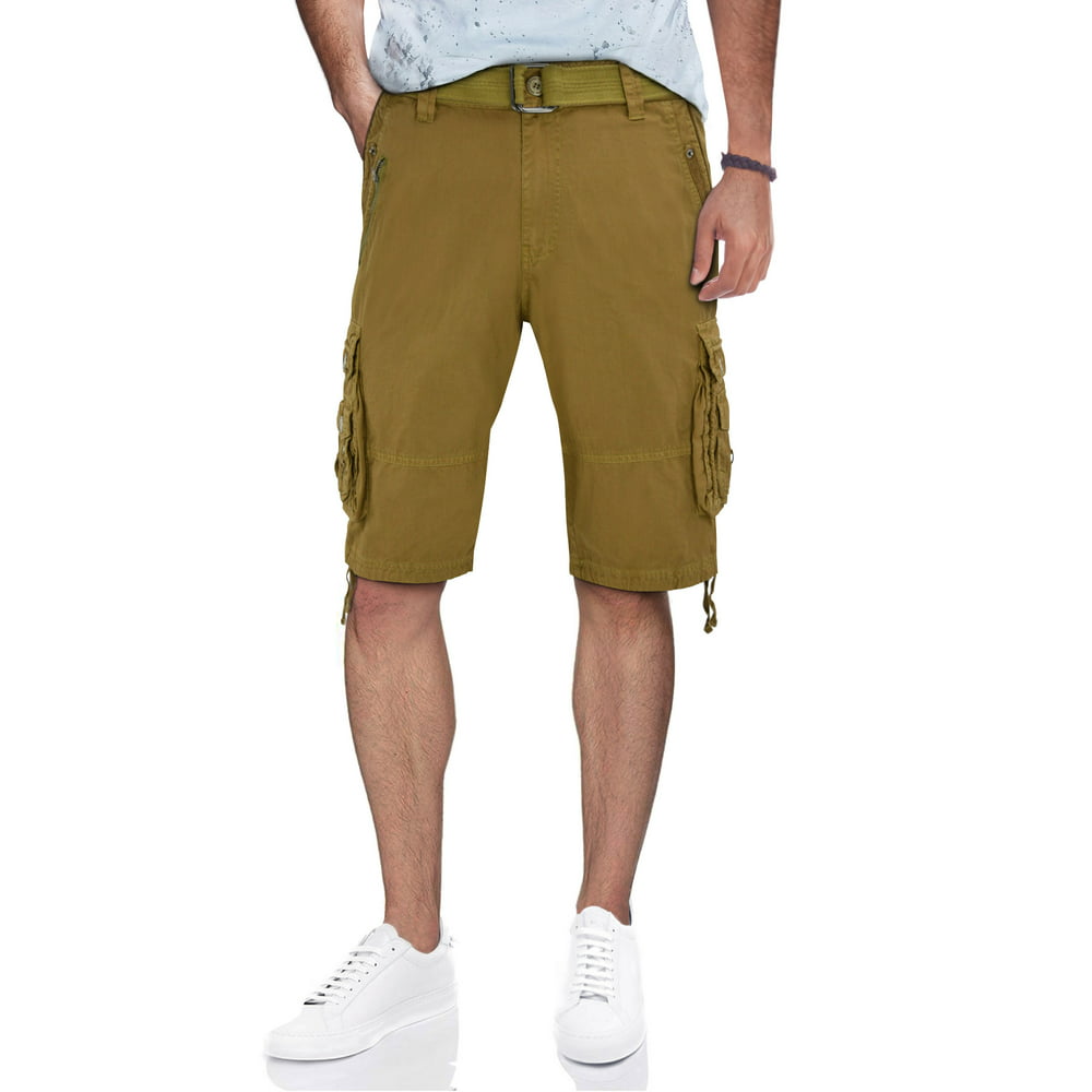 X Ray Jeans - XRAY Men's Belted Tactical Cargo Shorts 12.5