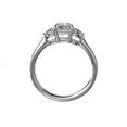 thumbnail image 2 of 1.00 Carat Excellent Radiant Cut Natural Diamond Three Stone Beautiful Ring for Anniversary Solid 14K White Gold Size 4.5, 2 of 8