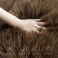 thumbnail image 4 of Phantoscope Faux Fur Area Rug, Fluffy Beige Shag Carpet, Ultra Soft Machine Washable Indoor Area Rug, 3' x 5', Rectangular for Living Room, Bedroom, Nursery & Kids Room, 4 of 6