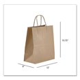 thumbnail image 1 of 12 x 9 x 16 in. Kraft Paper Bags, Natural, 1 of 1
