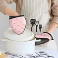 thumbnail image 6 of Pofeuu Pig Polka Dot Print Thickened Mini Silicone Oven Mitts Heat Resistant, Rubber Oven Mitt Gloves, Finger Pinch Grips, Pot Holder, Silicone Potholder, 6 of 7
