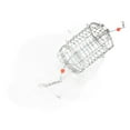 thumbnail image 1 of Crabe Réutilisable avec 8 Boucles, Pièges à Appâts en Fil d'Acier Inoxydable Cylindrique avec Corde en Nylon, Attrape-Fruits Efficace, 1 of 7