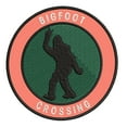 thumbnail image 1 of Bigfoot Crossing 3.5" Iron On Or Sew On Embroidered Fabric Badge Patch Unexplained Mysteries Iconic Series, 1 of 2