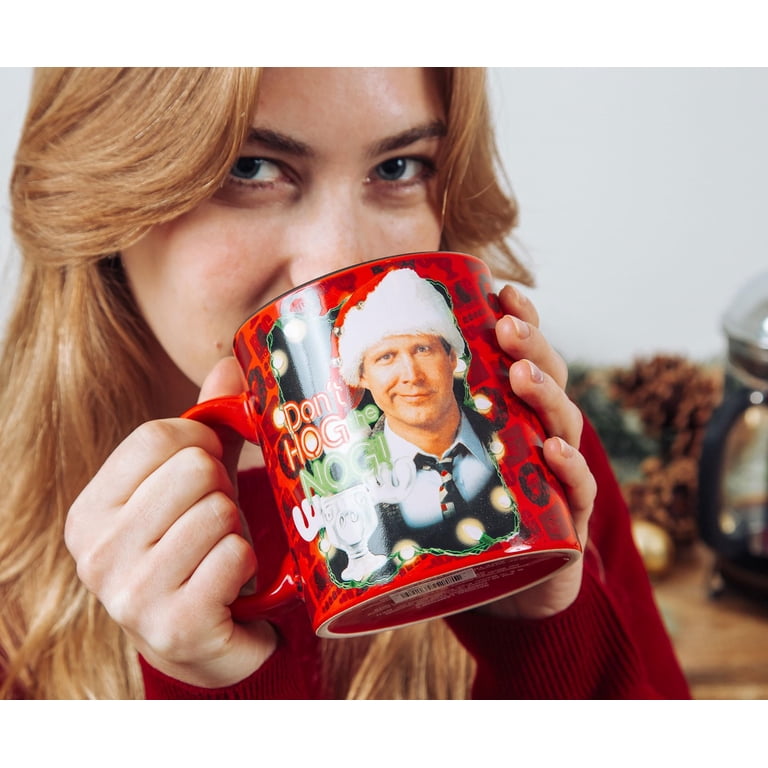 National Lampoon's Christmas Vacation Clark Griswold Glass Mug With Li – Banner's Hallmark
