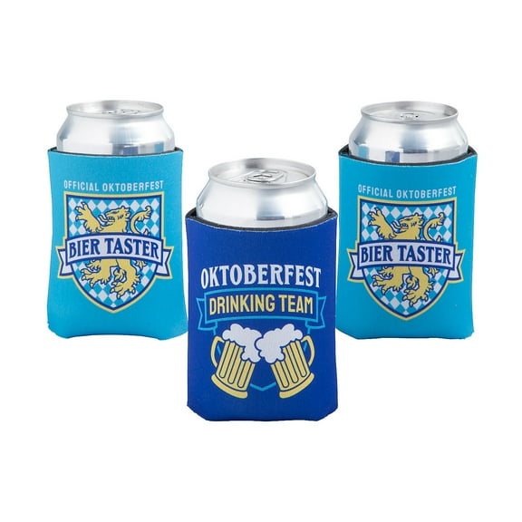 Fun Express Oktoberfest Can Sleeves - 12 Pieces