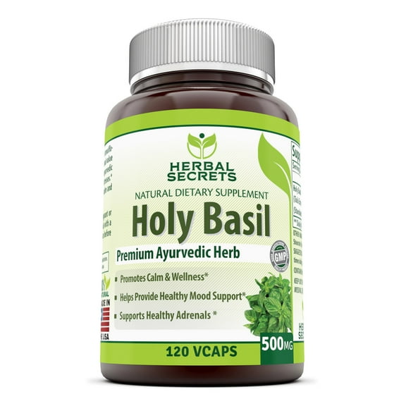 Herbal Secrets Holy Basil - 500 Mg, 120 Vcaps