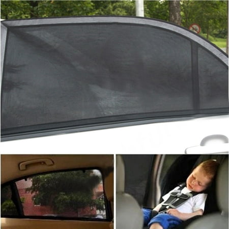 2pack Car SUV Premium Rear Side Window Sun Visor Shade Mesh Cover Shield Sunshade UV