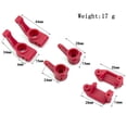 thumbnail image 3 of Riwcyla Metal Front Steering Knuckles C Hub Carrier Rear Axle Lock Out Set Replacement for Trax4 2WD VXL Remote Control Car Upgrade Parts, 3 of 6