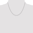 thumbnail image 4 of 14K White Gold Cable Chain Styles Necklace 18 inch 1.4 mm Forzantine with Lobster Clasp, 4 of 4
