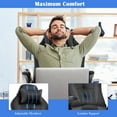 thumbnail image 5 of PC Gaming Chair Ergonomic & Adjustable Office Desk Chair Leather Reclining Computer Chair with Flip Up Arms Headrest for Adult Teen, Grey, 5 of 9
