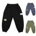 thumbnail image 4 of Caqnni Little Boys Cargo Pants Long Cargo Pants Baggy Plus Size Y2K Teen Boys Pants Wide Leg Trousers Hiking Pants with Pocket Cargo Pants School Kids Pants Boys 5-6 Years, 4 of 5