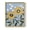 Gold, variant on Woodblock Floral II Framed Print - Solid Wood in Single Picture Frame Solid Wood 2 Framed Print