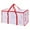 Red, variant on Clear Storage Bags with Zipper, Large Capacity - Closet, Underbed Storage Organizer for Clothes, Bedding, Comforter, Toys, Pillow & Blanket Heavy Duty Foldable Moving Bags with Portable Handle