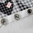 thumbnail image 5 of Feelyou Plaid Love Heart Black Out Curtains, Modern Fashion Patchwork Curtains Pack of 2 (42x63 Each), Black Check Buffalo Bedroom Curtains, Curtains and Drapes Decor, 5 of 7