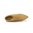 thumbnail image 4 of Unique Bargains Women's Pointed Toe Stiletto Heels Chelsea Ankle Booties, 4 of 7