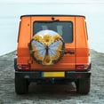 thumbnail image 6 of Susaid Vibrant Butterfly And Sunflowers Print Tire Covers,Waterproof Anti-UV Snow Sun Rain Tire Covers for RV,Truck, SUV, Trailer, Camper-14 inch, 6 of 6