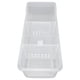 thumbnail image 5 of Estante de almacenamiento Ticfox para refrigerador organizador contenedor transparente 2 compartimentos 40 x 16 x 14,1 cm, 5 of 14