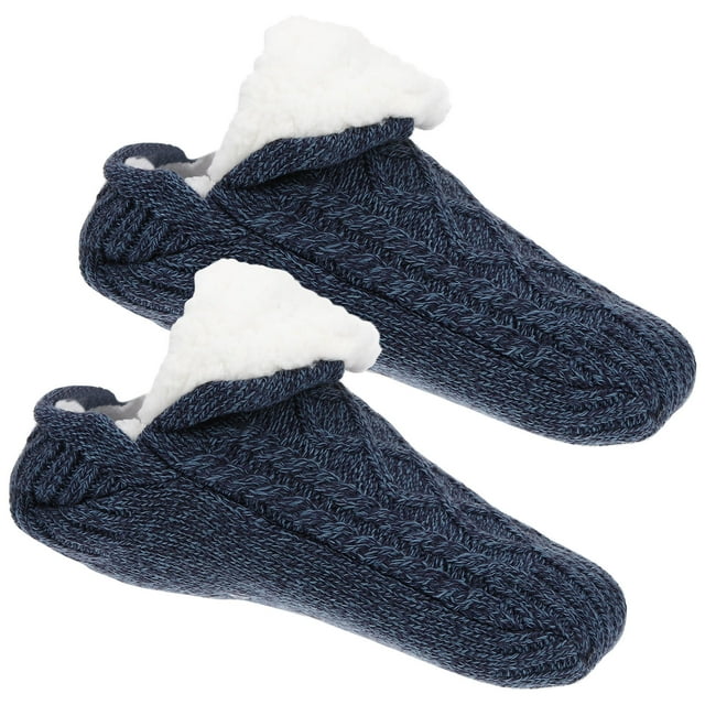 OULII 1 Pair Floor Thermal Socks for Home Use Comfortable and Breathable Navy