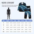 thumbnail image 4 of Lsque Ocean Turtle Pattern Long Sleeve Pajama Set for Men - Soft 2-Piece Sleepwear and Loungewear Set with Pockets, Comfy Nightwear-Medium, 4 of 7