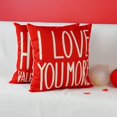 thumbnail image 3 of Valentines Day Pillow Covers 18X18 Set of 4 Valentine''s Decor Buffalo Plaid Love Heart Throw Pillows Decorative Cushion Cases for Valentine Home Decorations, 3 of 6