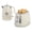 Gloss Cream, variant on MegaChef 1.7 Liter Electric Tea Kettle and 2 Slice Toaster Combo in Matt Cream