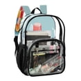 thumbnail image 3 of Iauyy Clear Backpack Heavy Duty PVC Transparent Backpack for College Workplace, Cubic Shape, 3 of 8