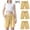 c01Yellow, variant on LNWUY (2-10 Years) 3PC Boys and Girls Fashion Casual Sports Solid Color Soft Comfort Breathable Cotton Linen Shorts Pants Beige 4 Years