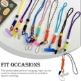 thumbnail image 3 of Youkk Mobile Phone Lanyard Adjustable Reusable Neck Hanging Rope with Hook Microfiber Safety Straps Accessory Picnic Running Type 2, 3 of 6