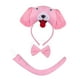 thumbnail image 3 of Conjunto de diadema con cola de animal y pajarita, kit de accesorios para disfraz para baile de graduación y actuación en el escenario. Rosa, 3 of 8