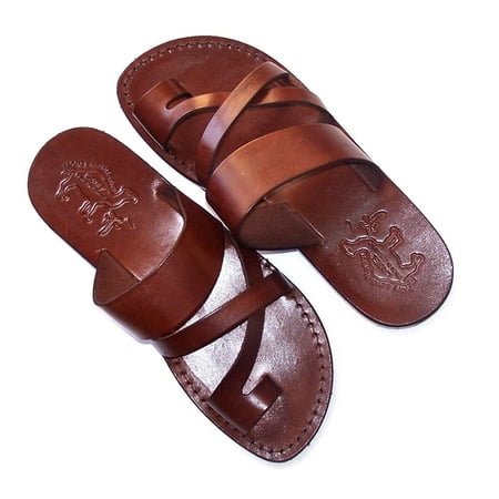 Adults/children Leather Biblical Sandals / Flip flops Shepherd's Field Style II - Holy Land Market Camel