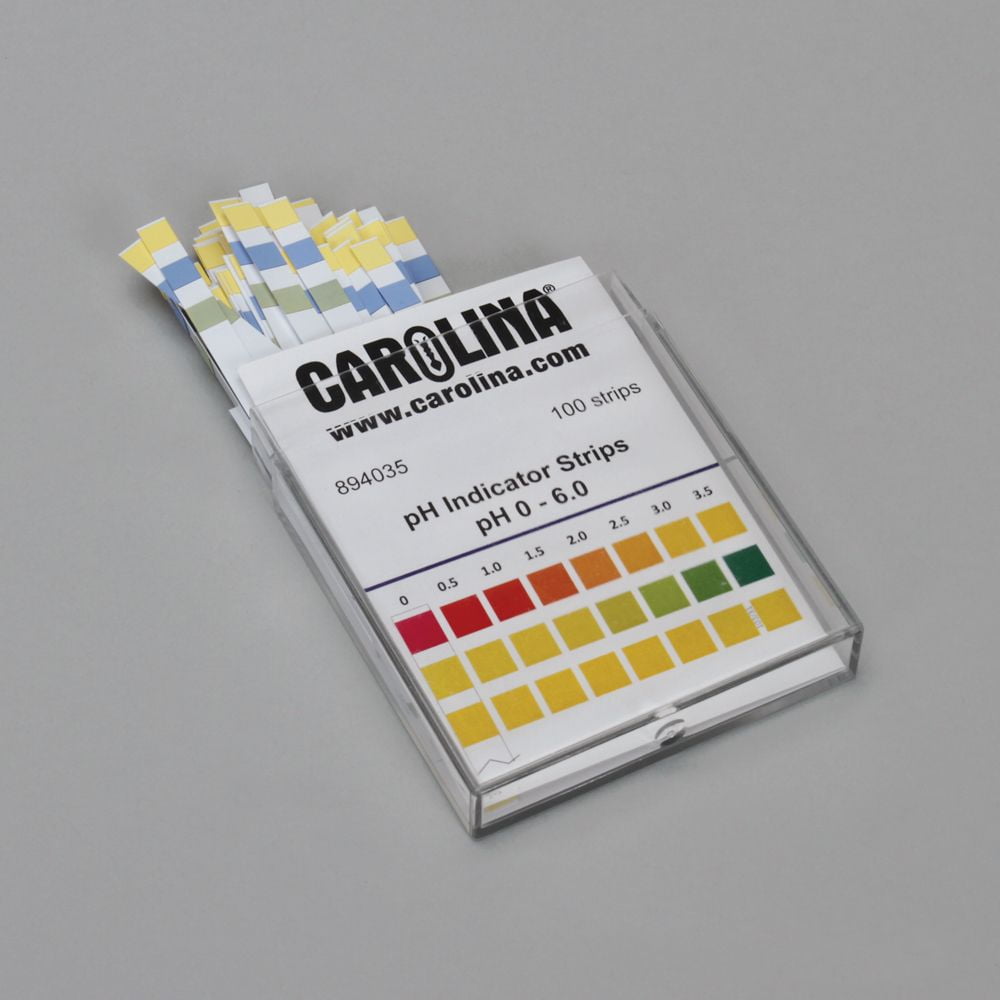Carolina pH Indicator Strips (pH 0.0 to 6.0), Pack of 100