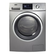 24" Wide 115V Washer/Dryer Combo, Stainless Steel Look