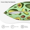 thumbnail image 5 of Kll Avocado With Seeds Decorative Throw Pillow Covers Velvet Soft For Couch Sofa Bedroom Living Room Outdoor -18"X18", 5 of 8