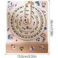 thumbnail image 7 of 5 Inch Rustic Wooden Perpetual Calendar Desk Display, Never Buy a Yearly Calendar Again Perfect for Home, Office, or Gift Easy Date Tracking with Rotating Design, 7 of 7