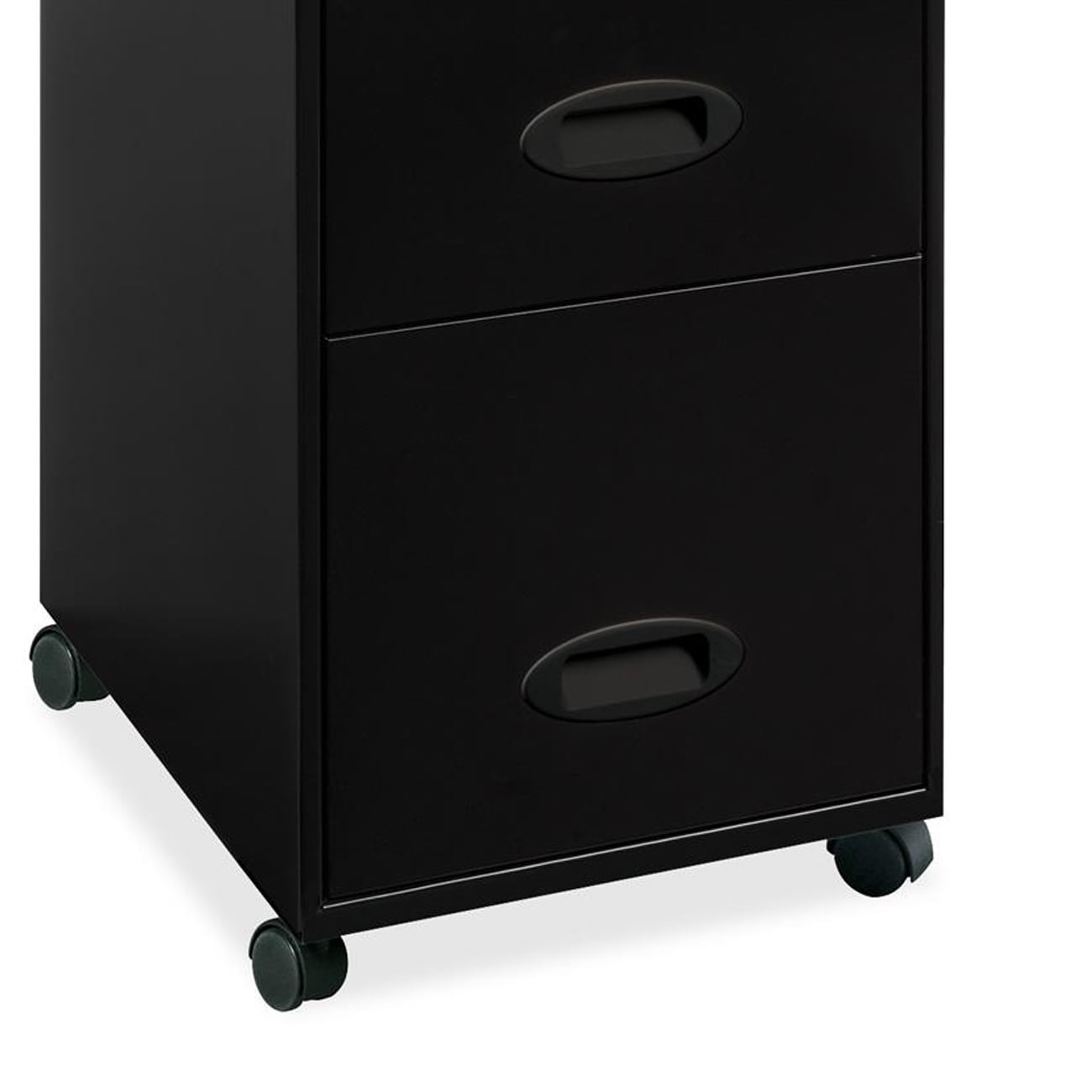 Lorell 3 Drawers Metal Vertical Lockable Filing Cabinet Black