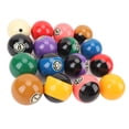 thumbnail image 1 of Bolas De Billar De Resina, Alta Durabilidad, Alta Resistencia A La Fricción, Juego De Bolas De Mesa De Billar Con Números Claros, 2,25 Pulgadas Para Practicar, 1 of 7