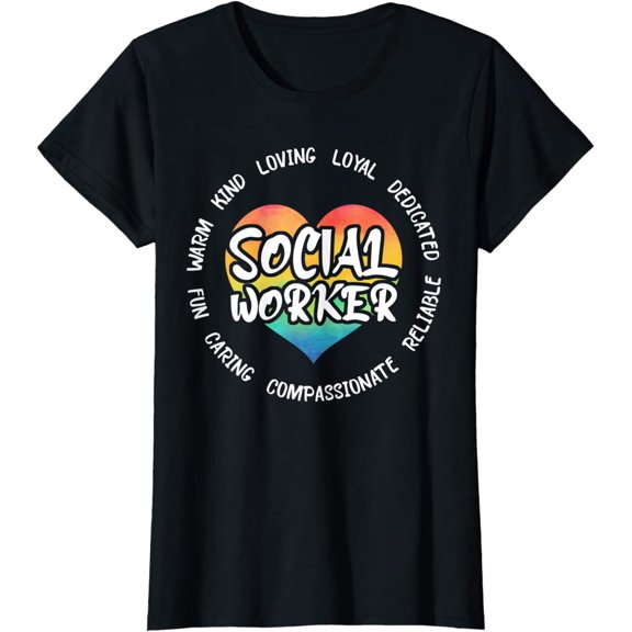 Social Worker Heart Love Social Work T-Shirt