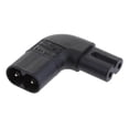 thumbnail image 1 of Adaptador de Alimentión de CA en ángulo perfecl IEC 320 C7 a C8, 1 of 7