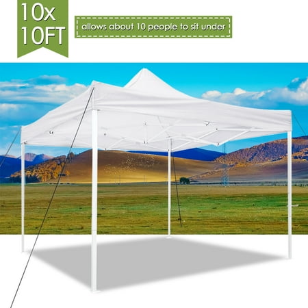 Marketing Folding Canopies - Yescom 10x10' Waterproof Pop Up Canopy Tent Outdoor Party Portable Folding Instant Shelter w/ Carry Bag White