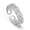 Silver, variant on Gold Tone Adjustable Braided Open Band Statement Ring with Pavé Accents, Wrap Style Women Ring