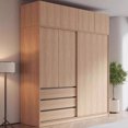 thumbnail image 3 of Display Wardrobes Clothes Hangers Standing Storage Rack Cabinet Living Room Drawers Closet Armable Para Ropa Home Furniture My Lux Decor Round, 3 of 11