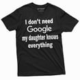 thumbnail image 3 of Mens Funny My Daughter Knows Everything T-Shirt Father'S Day Gift | Dad Birthday Gifts (Xx-Large Military Green), 3 of 6
