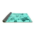 thumbnail image 2 of Ahgly Company Indoor Rectangle Abstract Turquoise Blue Modern Area Rugs, 7' x 9', 2 of 4