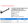 thumbnail image 2 of Front Right Tie Rod End Adjusting Sleeve - Compatible with 1994 - 2002 Mercedes-Benz SL500 Base 5.0L V8 1995 1996 1997 1998 1999 2000 2001, 2 of 2