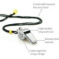 thumbnail image 3 of 1pc Tarnish Resistant 304 Stainless Steel Whistles with Word for Referee 45x18x22mm Coaches Teacher Kids Word, 3 of 8
