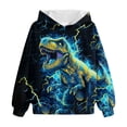 thumbnail image 6 of felwors Hoodies for Boys Girls 3D Printed Hooded Sweatshirts Long Sleeve Pullover Hoody (Mint Green,1-2 Years), 6 of 6