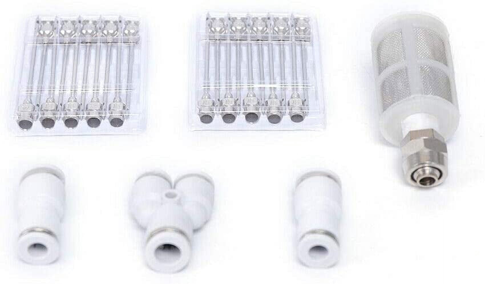 Automatic Meat Injector BBQ Injection Kit Electric Injector Meat BBQ Meat Saline Syringe Pump Single Double Gun for Cooking Grill Barbecue Syringe Injects Flavor in Meat(Double Gun)